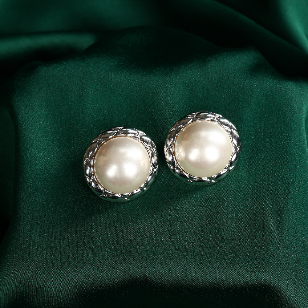 Unicorn White Pearl Stud Earrings