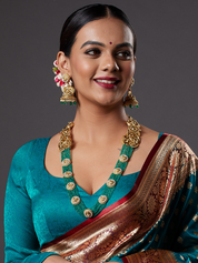Regal Grandeur Meenakari Multilayer Necklace