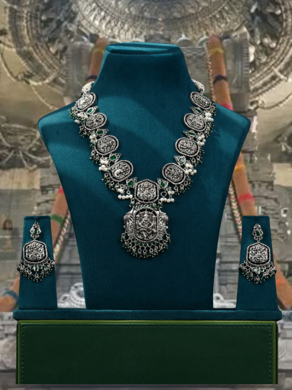 Green Oxidized Necklace