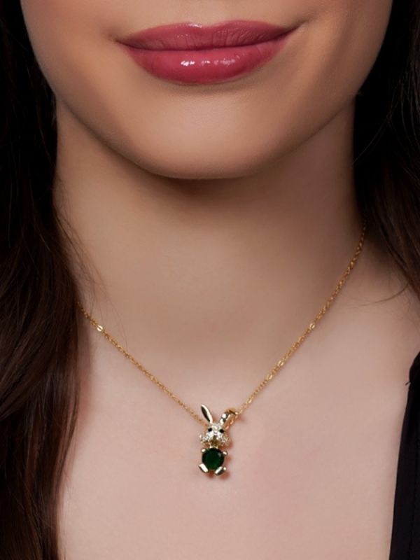 Cute and Chic Bunny Pendant Necklace