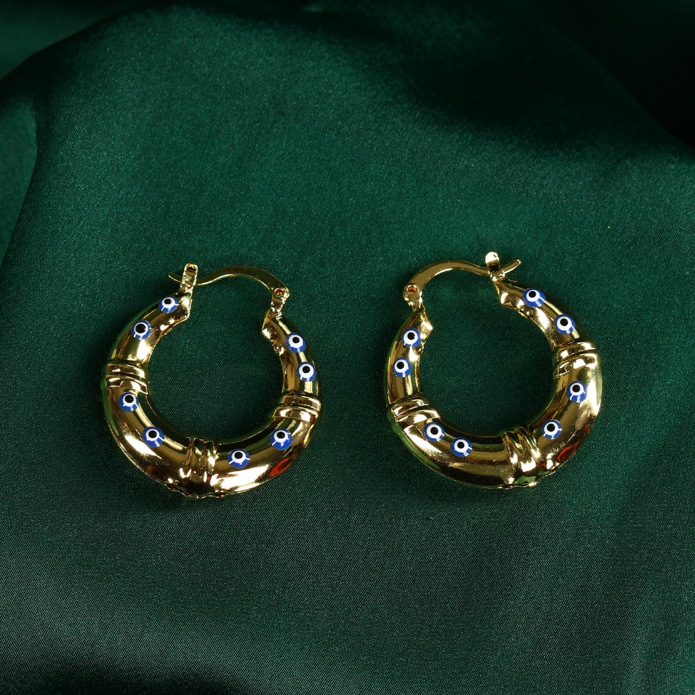 Evil Eye Hoop Earring