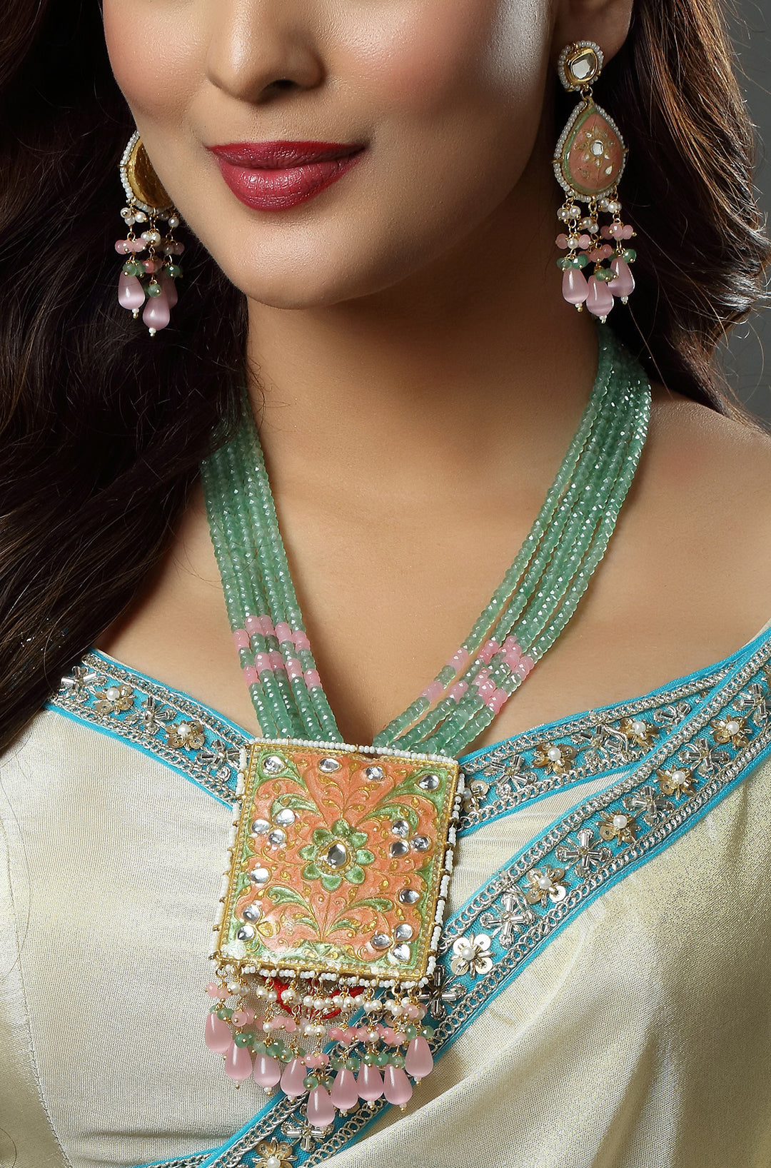 Meenakari Pastel Dream Necklace