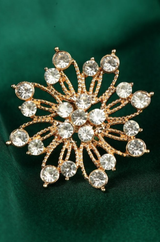 Gold Plated Diamond Studded Finger Ring
