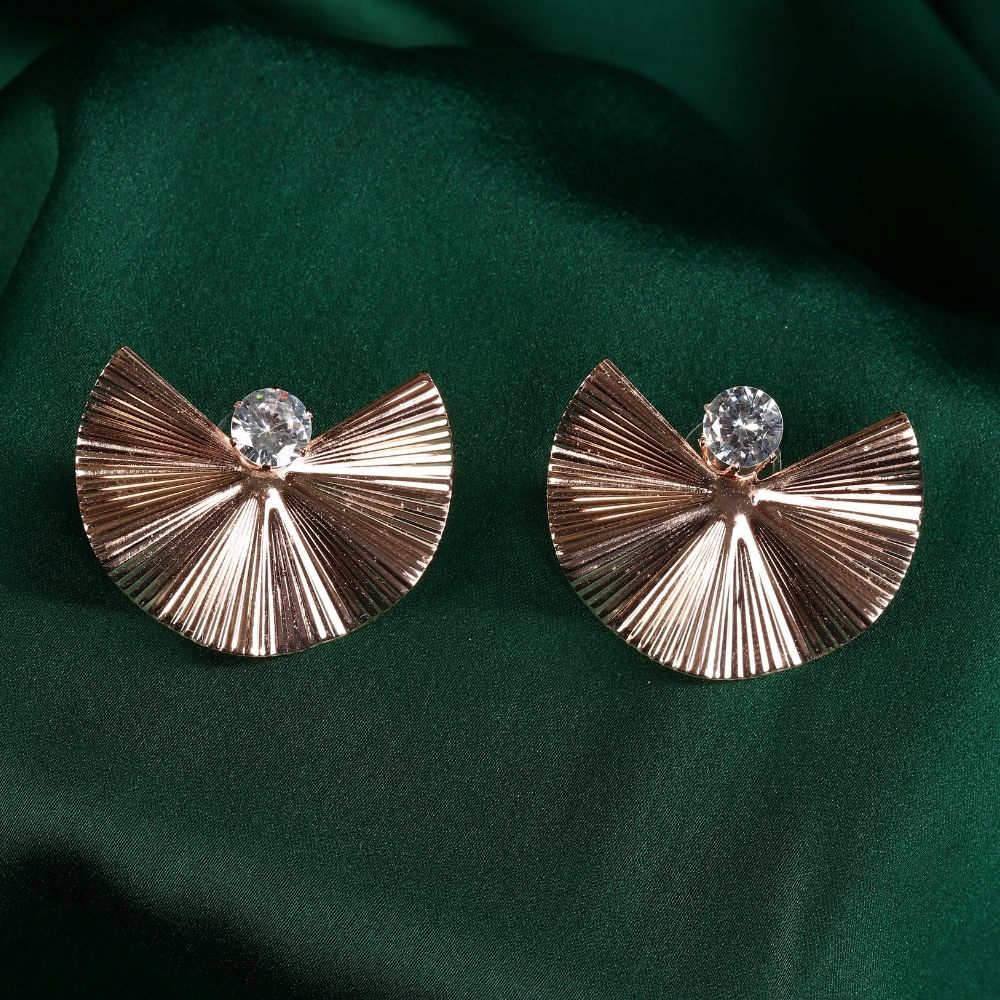 Vintage Mexico Sterling Silver Fan Clip Earrings