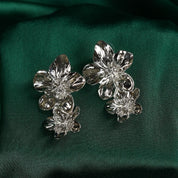 Retro Elegant Double-Layered Flower Earrings