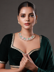 Sabyasachi Moissanite Uncut Polki Kundan Necklace