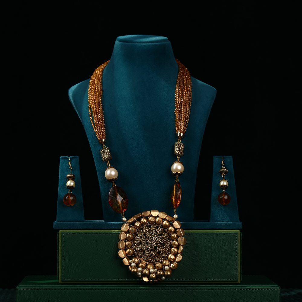 Traditional Beaded Necklace Set