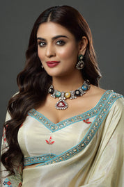 Navratan Choker Style Necklace Set