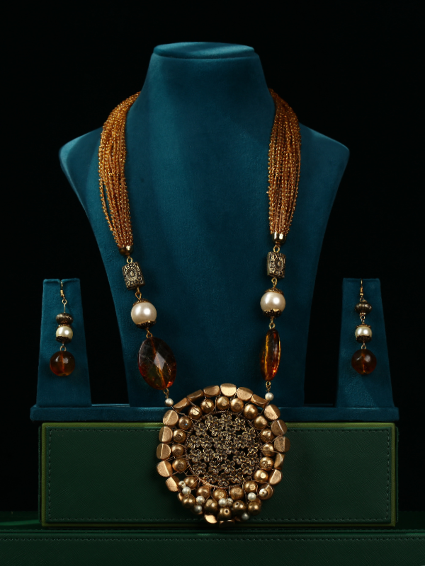 Traditional Beaded Necklace Set