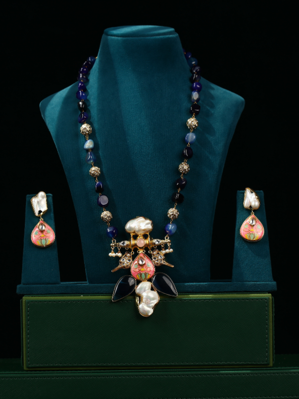 Tribal Necklace with Precious Stones