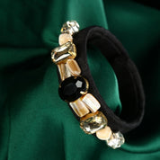 Luxury Velvet Diamond & Stone Bracelet