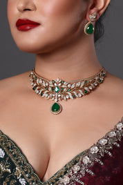 Multicolor Floral Drop Earrings & Necklace