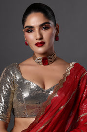 Luxurious Ruby Center Choker