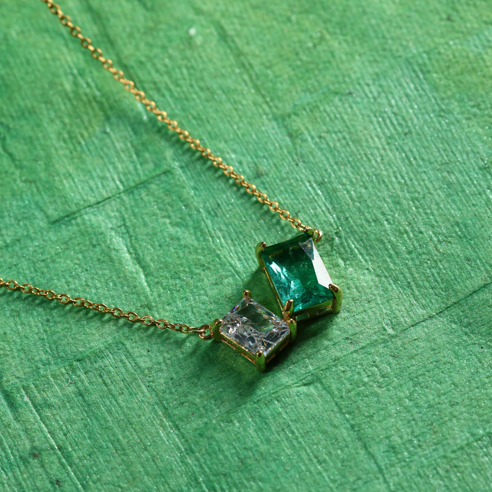 Modern Crystal Pendant Necklace