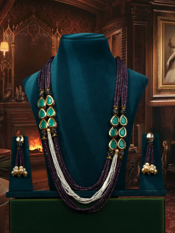 Multi Layered Necklace with Gemstones