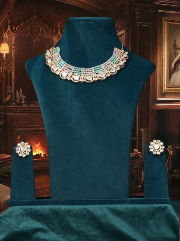 Sabyasachi Moissanite Uncut Polki Kundan Necklace