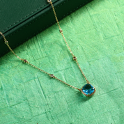 Modern Crystal Pendant Necklace