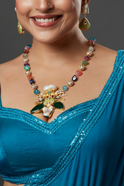 Fusion Multicolor Statement Necklace