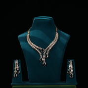 Cocktail Style Diamond Necklace Set