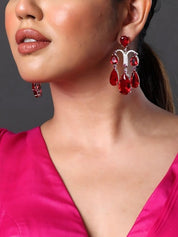 Expensive Stone and Diamond Drop Earring