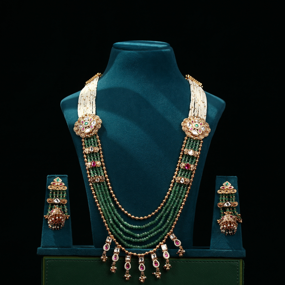 Maharani Style Beaded Necklace Set