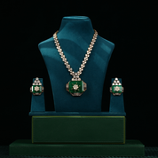 Reception Style Large Pendant Necklace Set