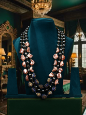 Multi Layered Necklace with Gemstones