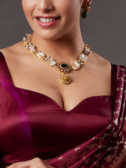 Tiger Emblem Necklace Set for Cocktail Party