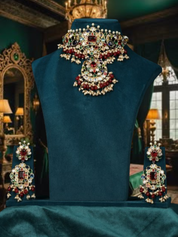 Gold-Plated Kundan Studded Bridal Choker Necklace