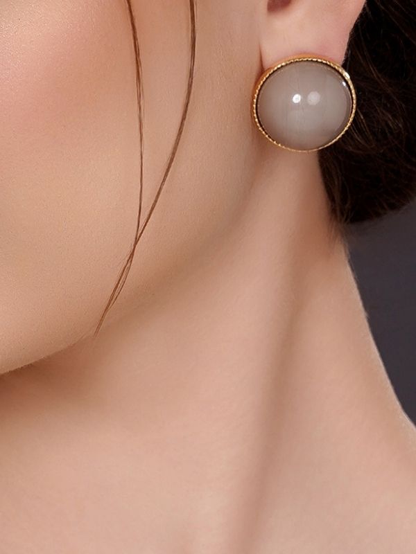 Beautiful and Oversized Pearl Stud Earring