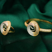 Rose Bangle and Ring set