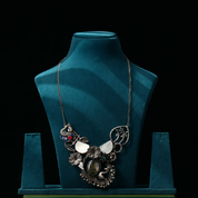 Exotic Oxidized Pendant Necklace