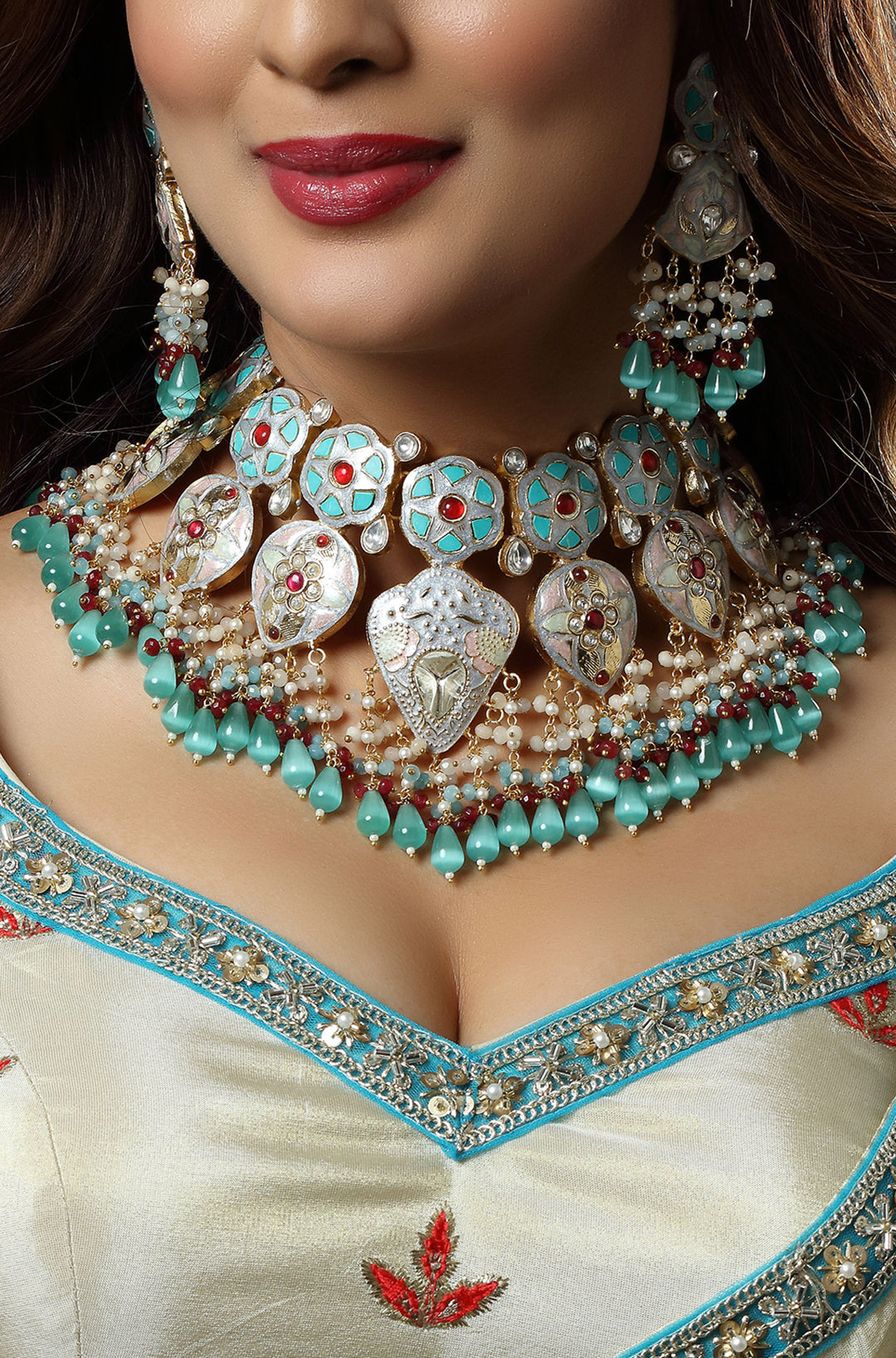 Meenakari Mirage Choker Necklace