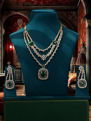 Reception Style Large Pendant Necklace Set