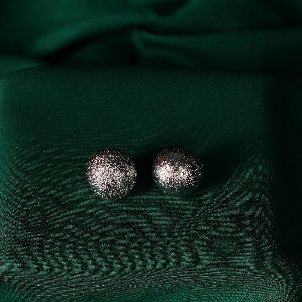 Foil Textured Stud Earring