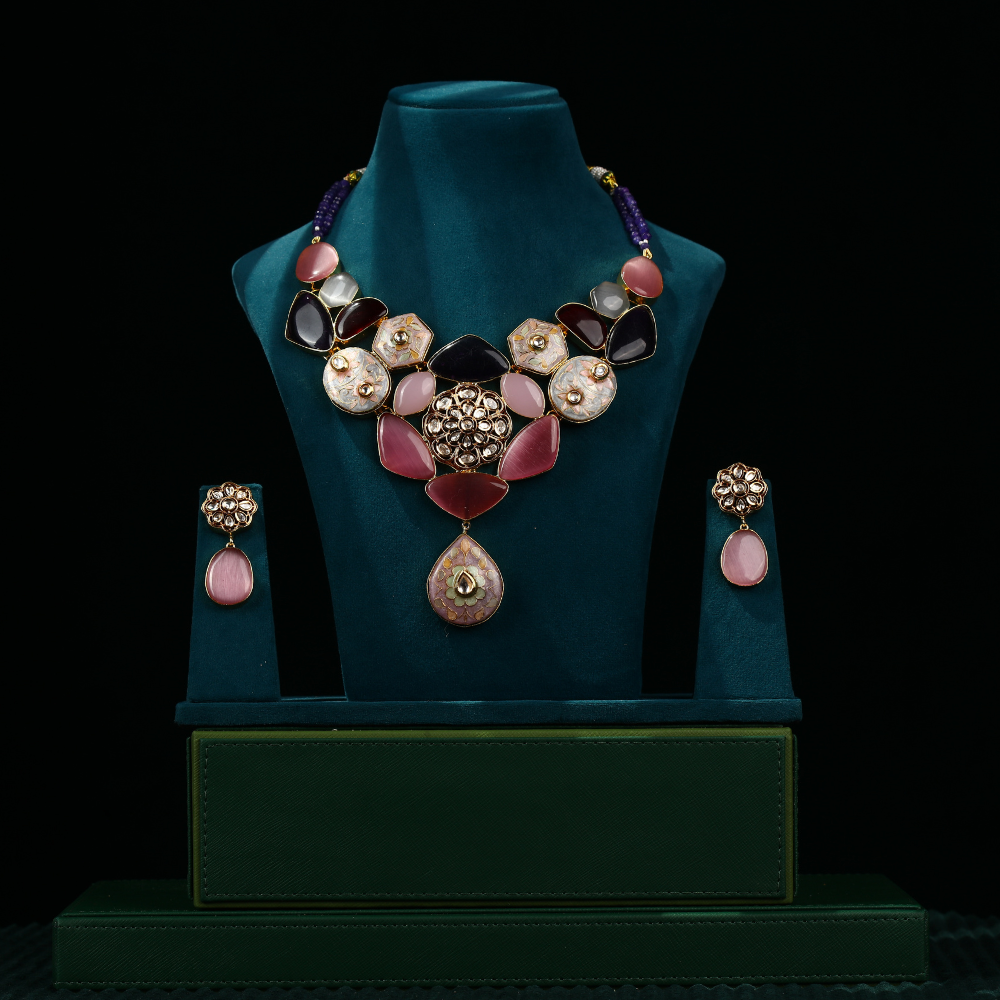 Fusion Multicolor Statement Neck Piece