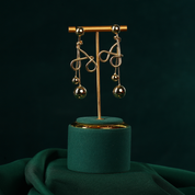 Chic & Modern Gold Plated Wired Design Earring