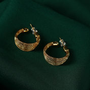 Kaju Gold Plated Contemproray Earring