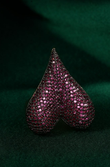 Irresistible Heart Shaped Stone Ring
