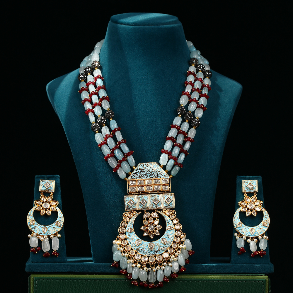 Royal Polki Neck Piece and Set