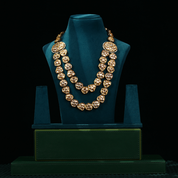 Gold Plated Kundan Layered Necklace