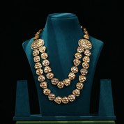 Gold Plated Kundan Layered Necklace