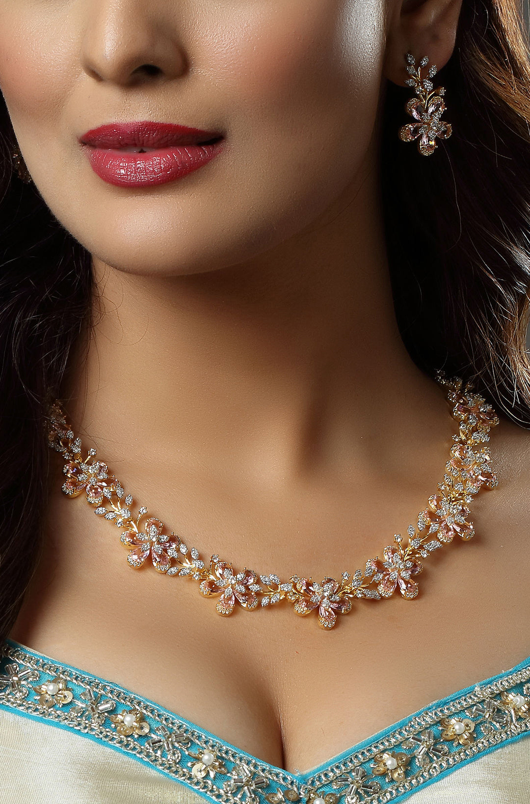 Floral Cluster Necklace