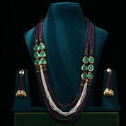 Multi Layered Necklace with Gemstones