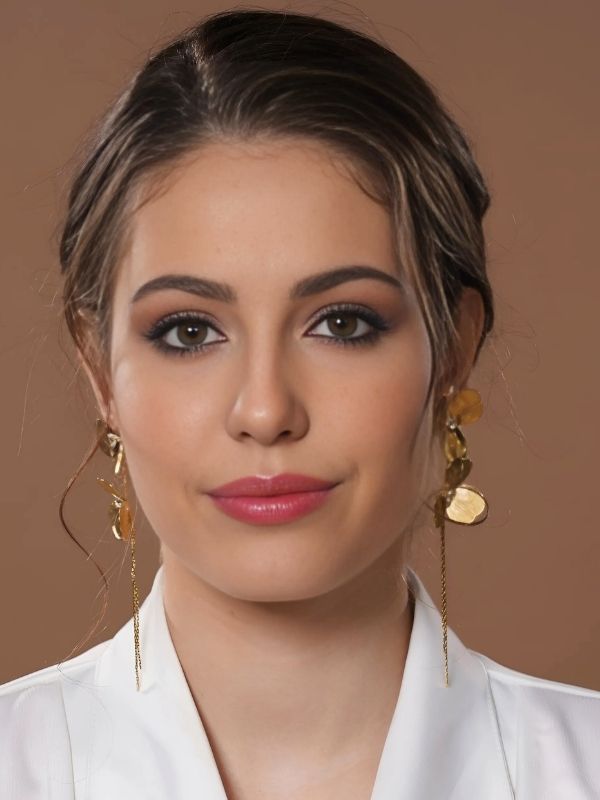 Golden Flower Long Tassel Earrings