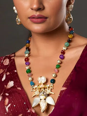 Tribal Necklace with Precious Stones