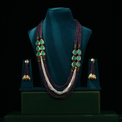 Multi Layered Necklace with Gemstones