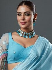 Gold-Plated Kundan-Studded Necklace