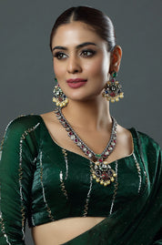 Navratna Royale Pendant Necklace Set