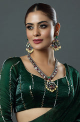 Navratna Royale Pendant Necklace Set